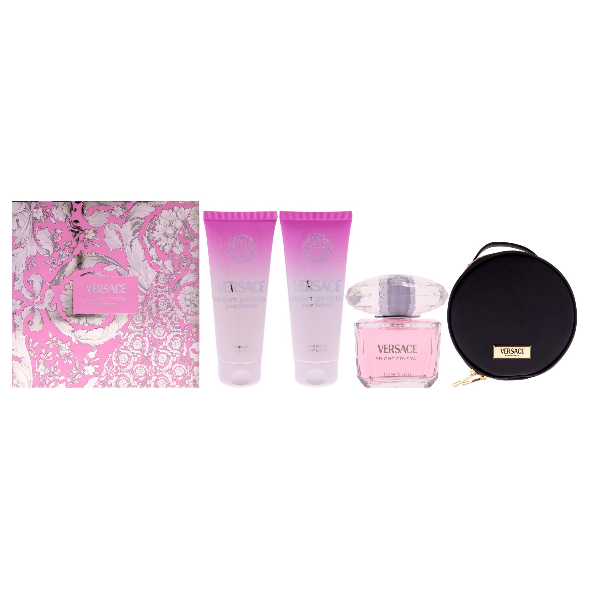VERSACE BRIGHT CRYSTAL EDT 90ML GIFT SET : Buy Online at Best
